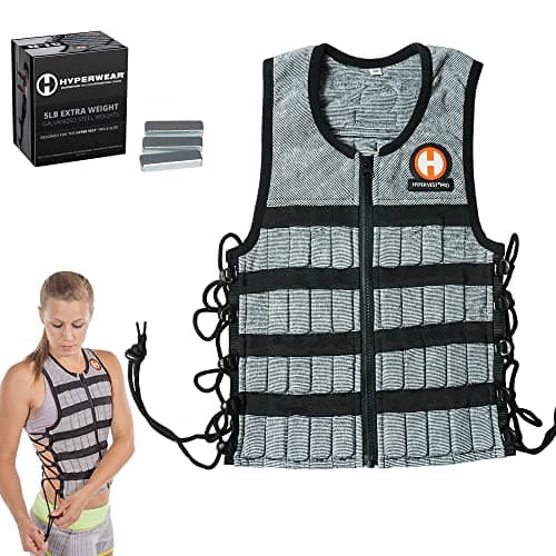 HYPERWEAR Hyper Vest PRO Weighted Vest XL – 10 lb Included – Heather Gray