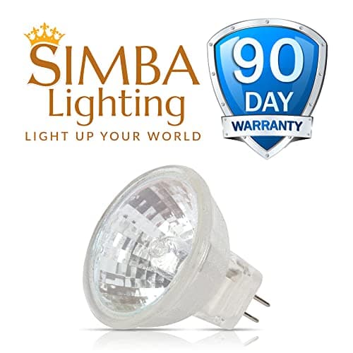 Simba Lighting MR11 Halogen 20W 12V FTD Spotlight Light Bulbs (10 Pack) 2-Pin 220lm for Landscape, Accent, Track Lights, and Fiber Optics, GU4 Bi-Pin Base, Glass Cover, Warm White 2700K Dimmable - Thumbnail 6