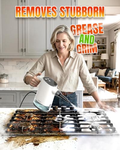 TEEVOGO Handheld Steam Cleaner, Pressurized 15s Instant Heat Steam Cleaner for Home, Upgrade 650ML Tank, Lightweight Portable Steamer for Cleaning Kitchen, Grout, Furniture, Couch, Car and Bathroom - Thumbnail 2