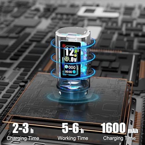 Tattoo Gun Kit for Professionals, Wireless Tattoo Pen Machine Set with 7 Strokes Length, 2Pcs 1,600 mAh Batteries for Artists Tattoos Supply (hermess orange-machine) - Thumbnail 4