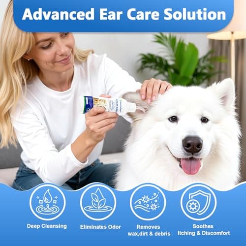 VUNCAREPLUS Cat & Dog Ear Cleaner Solution, Soft Nozzle Ear Treatment for Dogs & Cats, Gently Removes Ear Wax & Debris, Soothes Ear Itching & Inflammation, Deodorizing Pet Ear Wash with Thyme 4 fl oz - Thumbnail 6