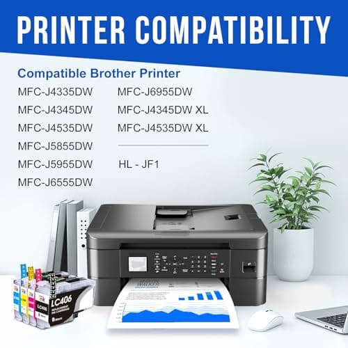 Starink LC406 406XL Ink Cartridges Replacement for Brother 406 Ink Cartridge 406XL Work with Brother MFC-J4335DW MFC-J5855DW MFC-J6555DW MFC-J4535DW MFC-J6955DW MFC-J4345DW MFC-J5955DW (4 Pack) - Thumbnail 2