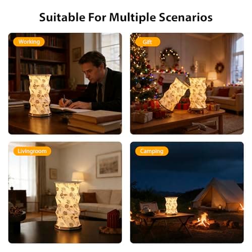 ZBOLE Birthday Flower Folding Rotating Lamp - April Daisy, Rechargeable Folding Paper Light, Elegant Gift Box – Ideal Anniversary, Birthday Gift for Women, Mom, Sister, Grandma-White - Thumbnail 6