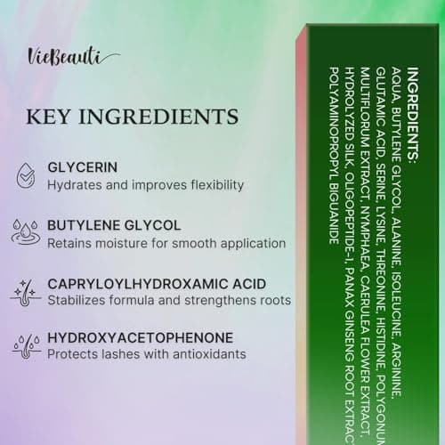 VieBeauti Eyelash Serum for Daily Lash Care, Gentle PGA-Free Lash Conditioning Serum to Support Healthier Looking Lashes, Vegan & Cruelty-Free - Thumbnail 4