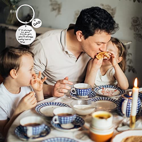 Ediseng Cool Dad Christmas Gifts from Daughter,Funny Dad Keychain for Men,Personalized Stocking Stuffer,Quick Releasing Keychain - Thumbnail 2