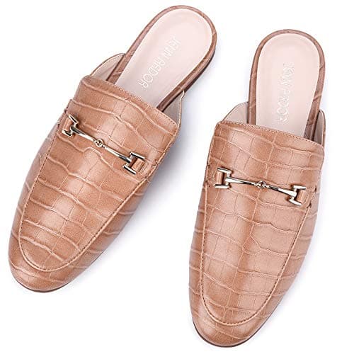 JENN ARDOR Mules for Women Flats Backless Loafers Shoes Slip On Slippers Pointed Toe Low Heel Work Slides Womens Mules Casual Shoes - Image 1