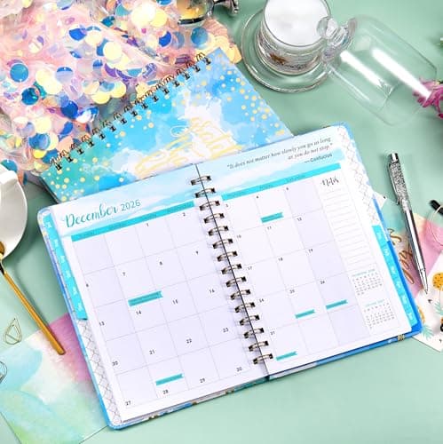 2026-2027 Planner - Weekly & Monthly Planner 2026-2027 with Tabs, July 2026 - June 2027, 6.3" x 8.4", Hardcover with Back Pocket + Thick Paper + Twin-Wire Binding - Blue - Thumbnail 5