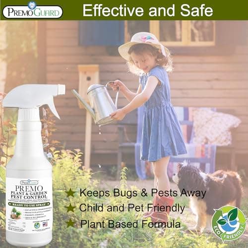 Plant & Garden Pest Control by Premo Guard - 32 oz - Insect & Disease Control for Organic Gardening - Effective Natural Plant Based Formula for Inside & Outside Plants - Thumbnail 3