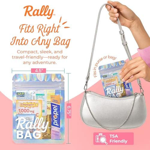 Hangover Kit (10 Pack) Pre-Filled Party Favors for Bachelorette Party Favors & Weddings – Party Recovery Bag, Bulk Hangover Favors for Girls Trips, Wedding Parties & 21st Birthdays | Rally Bag - Thumbnail 5