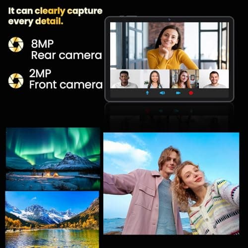 Android 15 Tablet,10 inch Tablets, Octa Core CPU, 12GB+64GB+512GB Expansion, 1280x800 Display Screen, Wi-Fi6, Dual Camera, 6000mAh Battery Tablet PC,Widevine L1 Google Kids Space - Thumbnail 6