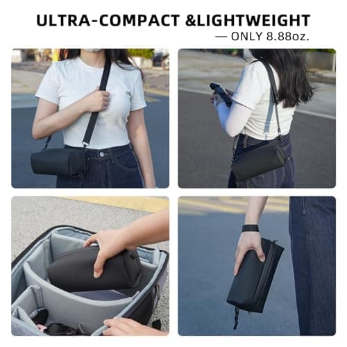 Flymile Pocket 4 3 Case for DJI Osmo/Xtra Muse, for Insta360 Luna Ultra Storage Shoulder Bag, Travel Pouch Protective Cover for DJI Osmo Pocket 4/3 Creator Combo Protector Accessories - Thumbnail 5