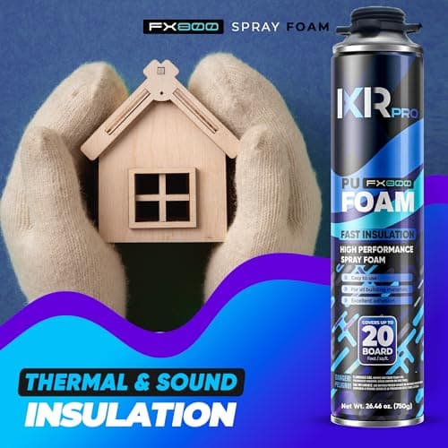 ixirpro Spray Foam Insulation Can (26.46 oz. / 750 g) Expanding Sealant, Closed Cell Spray Foam Heat Acoustic Insulation, High Density, Walls Ceiling Windows Doors - Thumbnail 4
