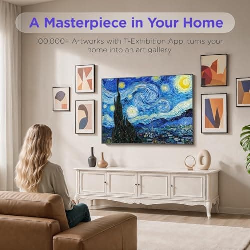 iFFALCON 65-Inch Class QLED 4K F75 Smart TV, Ultra-Slim 1.1'' Floating Picture Frame TV, Seamless Wall-Mount Installation | Dolby Vision IQ, 144Hz, Google TV, Alexa | Works w/Legacy Devices - Thumbnail 4