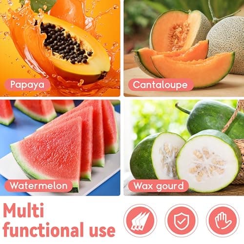 Tingling Watermelon Knife Sharp Cutting Slicer: 8.6 inch Watermelon Cutter for Melon, Cantaloupe, Pineapple - High Carbon Steel Fruit Knife - Thumbnail 3