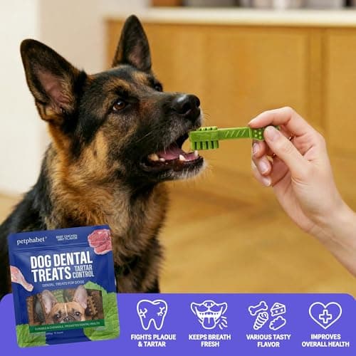 PETPHABET Dental Chews for Dogs, 3 Flavor Variety Pack, 15 Count - Thumbnail 4