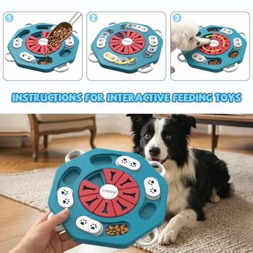 YINEYA Dog Puzzle Toy, Enrichment Toys for Dogs Training IQ & Treat Brain Games, Dog Toys to Keep Them Busy, Mental Stimulation for Dogs, Puppy Toy for Treat Dispensing, Puzzle for Small, Medium, Cats - Thumbnail 5