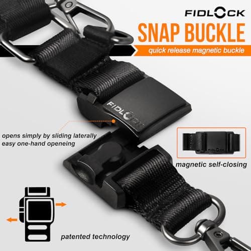 LIUGX Crossbody Phone Lanyard with FIDLOCK Magnetic Buckle SLIDER - Quick Release Buckle, Multifuctional Adjustable Nylon Strap for iPhone, Samsung, More - Thumbnail 2