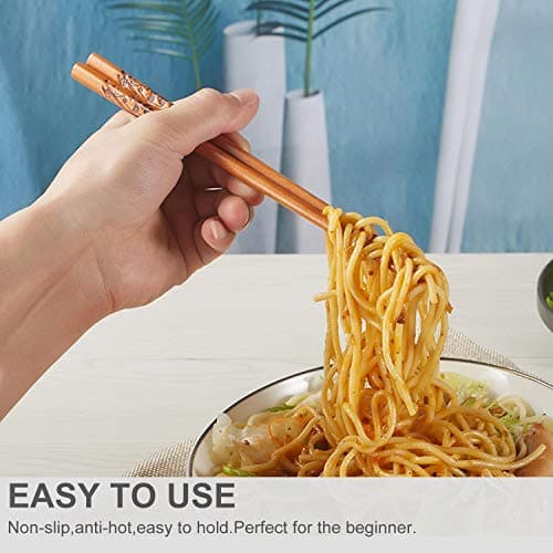 Chopstick Reusable Chinese Panda Chopsticks with Holder and Carrying Bag Chinese Traditional Stylish Set（2 Pairs） - Thumbnail 5