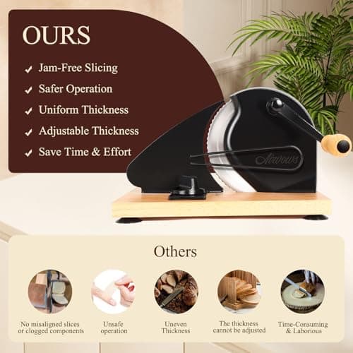 Manual Bread Slicer for Homemade Bread,Even Slicing Thickness-Adjustable Slices,Sourdough Slicer with Scale Lines&SuperStrong SuctionCup Fixation (Black-Guide) - Thumbnail 6