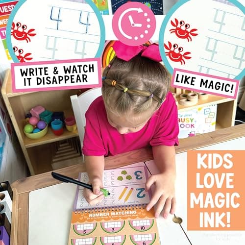 Hadley Designs Magic Grooved Writing Practice for Kids- Preschool Learning Activities, Letter Tracing for Kids Ages 3-5, Magic Book Handwriting Practice, Kindergarten Workbooks, Pre K Graduation Gifts - Thumbnail 4