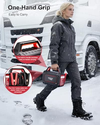 GOOLOO GT Truck PRO 10000A & 64000mAh Jump Starter with 65W Fast Charge - Thumbnail 6