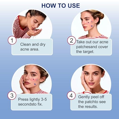 OMADOTO Star Pimple Patches for Face - 72Pcs (14mm) Hydrocolloid Acne Patches For Sports&Gatherings, USA Stars Themed Blemish & Zit Stickers, USA Party Pimple patches, 4th of July Zit Patches - Thumbnail 6