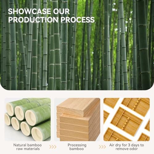 Yofidra Bamboo Silverware Organizer, 13.8 x 9.84 x 1.96 Inches Kitchen Utensil Drawer Organizer, Silverware Tray for Drawer with Fixed Slots for Spoons, Forks & Knives, Natural - Thumbnail 4