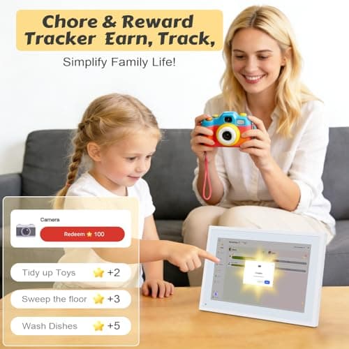COMIX 10.1" Smart Digital Calendar for Desk, WiFi Cloud Sync Family Shared Planner with Touchscreen, Electronic Tabletop Schedule Display for Home Office, Kitchen & Nightstand - Thumbnail 3