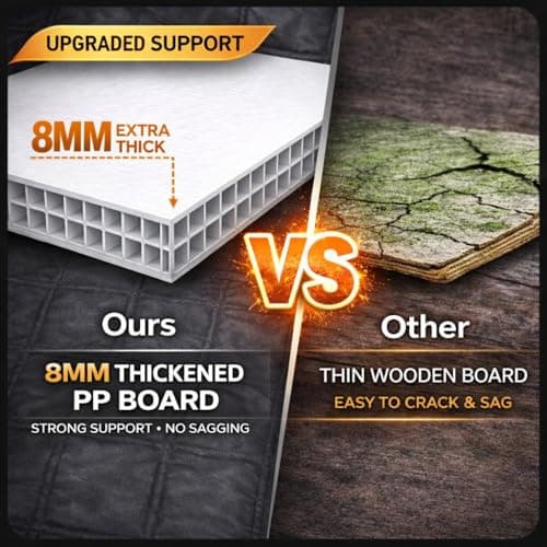 Back Seat Extender for Dogs,Dog Car Seat Cover for Back Seat with Hard Bottom Holds 500 lbs,Car Seat Protector,Waterproof Extender for Dogs,Dog HammockPet Bed for Full-Size Cars,SUVs, Small Trucks - Thumbnail 3