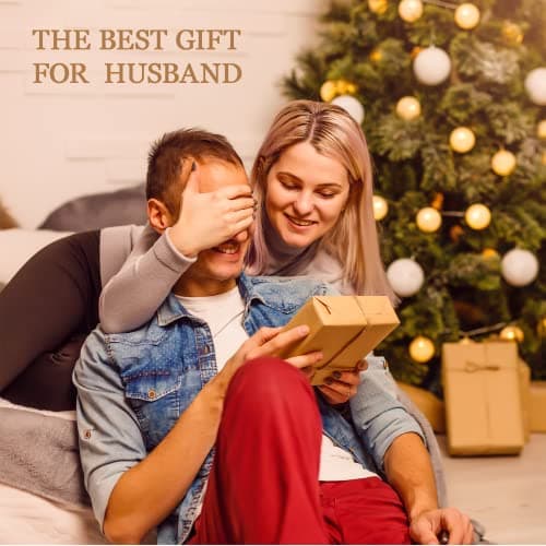 Best Husband Ever Gifts for Husband from Wife PU Leather Valet Tray & Keychain, Unique Gifts for Him Husband Who Has Everything at Birthday Valentines Day Christmas Anniversary - Thumbnail 2