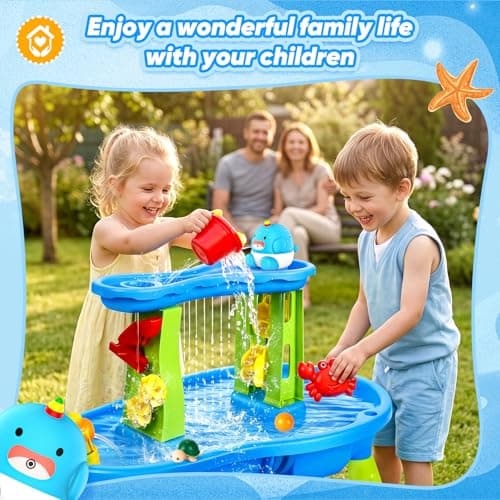 Water Table Pump Continuous Flow,Rechargeable Unicorn Toys Whale Pump,Battery Powered Water Pump Toy,Outdoor Water Play Table Accessories for Kids & Toddlers,Compatible with Step 2 - Thumbnail 6