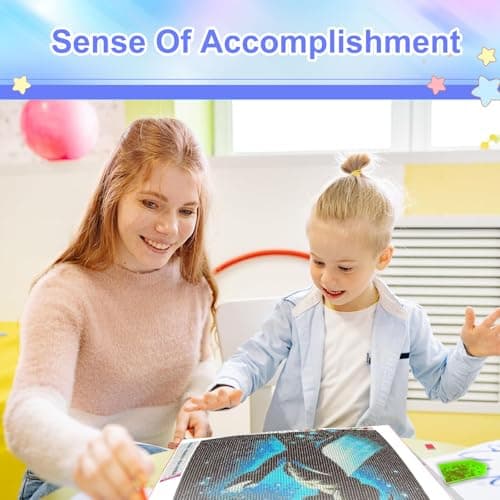 KEYRANKE 2 Pack Villa Diamond Painting Kits for Adults 5D DIY Diamond Art Kit Paint with Round Full Drill Diamonds for Beginners Gem Paintings Art for Home Wall Decor Gifts (12X12 Inch) - Thumbnail 4