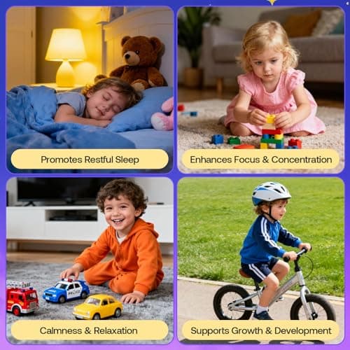 Kids Magnesium Liquid Drops - Magnesium Glycinate Liquid for Kids, Magnesium Supplement with L-theanine, Omega-3, D3 for Sleep, Calm, Relaxation, Brain & Bone Support - Strawberry Flavor 2FL Oz - Thumbnail 6