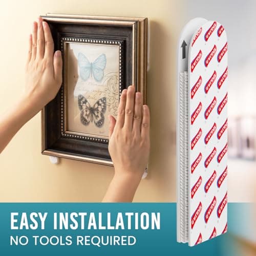 TAILI Picture Hanging Strips Heavy Duty, Extra Large 16 Pairs (32 Strips) Frame Hangers for Walls, Pictures Kit Without Nail, Damage Free Adhesive Poster Decor, Art, Mirror - Thumbnail 6