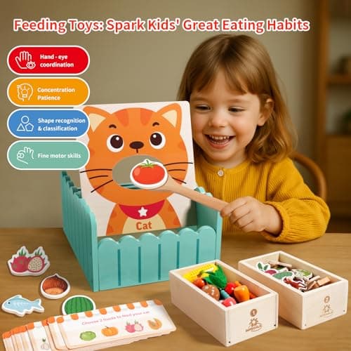 INIFEIDALA Montessori Farm Learning Game with Challenge Cards for Toddlers 3-5 – Wooden Activity Board for Fine Motor,Sorting & Letter Matching,Screen-Free Educational Toy - Thumbnail 4