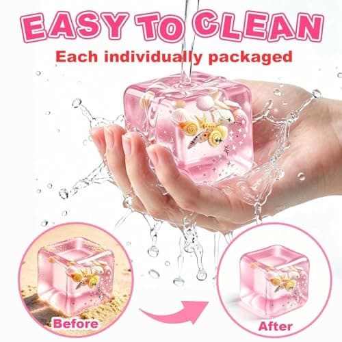Stress Cube Squishy Fidget Toys - 2 Pack Squeeze Toys for Teens Adults - Thumbnail 5