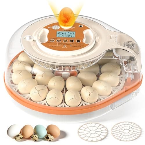 Incubators for Hatching Eggs, Smart Voice Control, 26 Eggs Incubator with Automatic Egg Turning and Humidity Control, LED Egg Candler, Incubation Days Display, for Chicken, Duck, Goose, Bird Eggs - Image 1