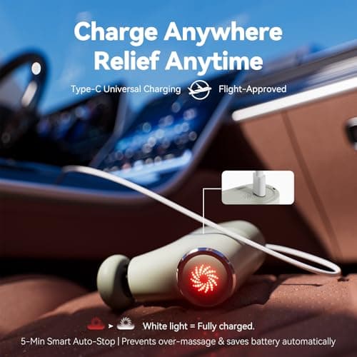 ReliefRX 0.4lb Portable Mini Massage Gun, On-the-Go Quiet Pocket Massage - Thumbnail 6