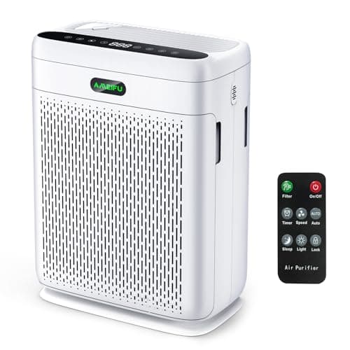 Air Purifiers for Home Large Room with Remote, Up to 3000 Sq Ft, H13 Hepa Double-Sided Air Filter Purifier with PM 2.5 Display Air Quality Sensor, Pet Air Purifier for Pets Hair, Pollen, Dander, Smoke - Image 1