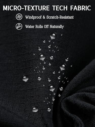 Hooded Windbreaker Jackets for Men, Lightweight Breathable Zip Up Hoodie with Pockets for Running, Gym, and Outdoor Sports. (US, Alpha, XX-Large, Regular, Regular, Black) - Thumbnail 3