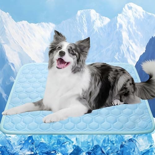 dgdgcool Dog Cooling Mat, Q-Max>0.5 Arc-Chills Washable Pet Cooling Pad for Dogs Cats, Non-Slip Foldable Cool Bed for Indoor Outdoor Car Crates - Image 1