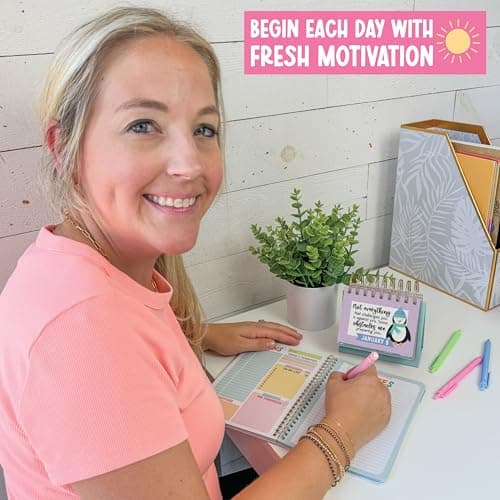 Hadley Designs Daily Motivational Quotes for Desk - Inspirational Desk Calendar 2026, Motivational Desks Calendars 2026, Perpetual Calendar, Daily Affirmations for Women, Teacher Appreciation Gifts - Thumbnail 4