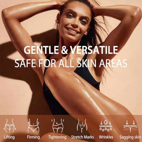 CHEOKINGBA Body Firming Oil: Fast Absorbing Firming & Hydrating Skin Care with Jojoba, Grapeseed & Geranium Oils, Vitamin E | 3.4 Fl Oz Moisturizing Treatment Oil for Tightening After Shower - Thumbnail 4