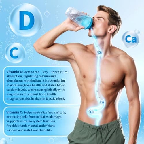 VivoNu Hydrogen Water Tablets with Electrolytes & Magnesium Complex, Vitamin C & D | 2 Flavors Pack (Orange & Raspberry) | Zero Sugar Electrolyte Powder Alternative for Rapid Hydration & Recovery - Thumbnail 6