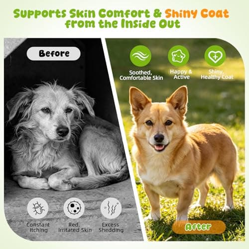 Pounzene Dog Allergy Itch Chew, Skin Relief & Seasonal Support, Bacon 120ct - Thumbnail 4