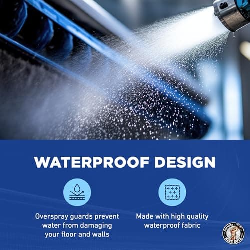 Mini Split Cleaning Bag | 360 Waterproof Design | Fits Systems 27in - 39in Long | Mini Split Cleaning Kit Includes Overspray Guards and Drain Hose - Thumbnail 2