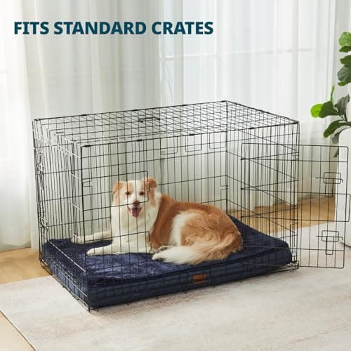 LIORCE Memory Foam XL Dog Bed - 4” Thick Orthopedic Beds for Extra Large Dogs - Waterproof Dog Bed with Removable Washable Cover & Wrap-Around Zipper - Ultimate Comfort and Easy Maintenance - Thumbnail 4