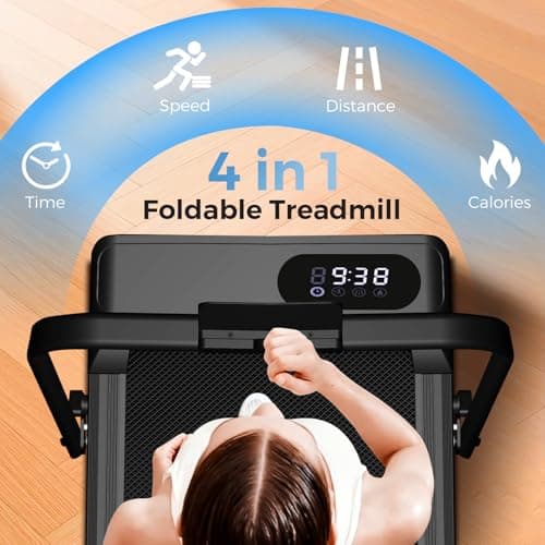 Walking Pad with Incline, 2.5HP Walking Pad Treadmill, 3 in 1 Portable Under Desk Treadmills for Home Small Space, Foldable Folding Home Treadmill with Remote Control, 350LBS Capacity - Thumbnail 5