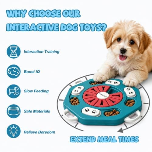 YINEYA Dog Puzzle Toy, Enrichment Toys for Dogs Training IQ & Treat Brain Games, Dog Toys to Keep Them Busy, Mental Stimulation for Dogs, Puppy Toy for Treat Dispensing, Puzzle for Small, Medium, Cats - Thumbnail 3