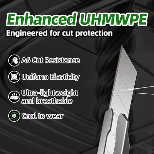 Schwer AIR-SKIN ANSI A6 Cut Resistant Arm Sleeves, Cooling Cut Sleeves with High Risk Cut Protection for Thin Skin, Gardening Safety Protective Sleeve for Farming, Yard, Pet Grooming, Black, 3 Pairs - Thumbnail 3